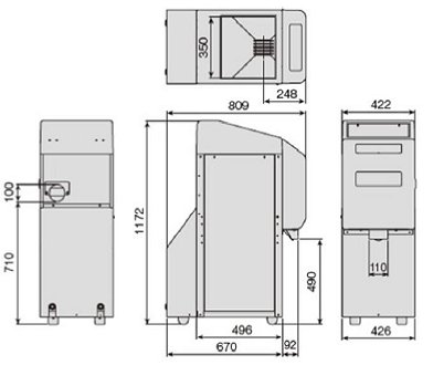 yamamoto-dimensions for Models MZ-03HA-05A rice polishers-21new.jpg - 19509 Bytes